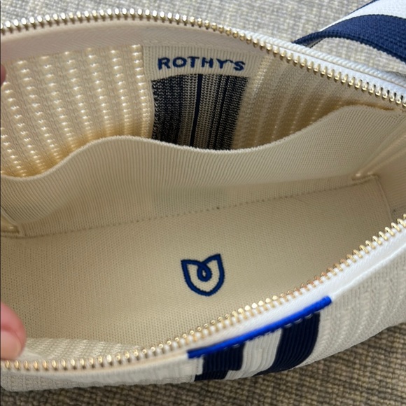 NWOT Rothy’s purse Stylish White and Blue Women's Bag - Picture 4 of 6